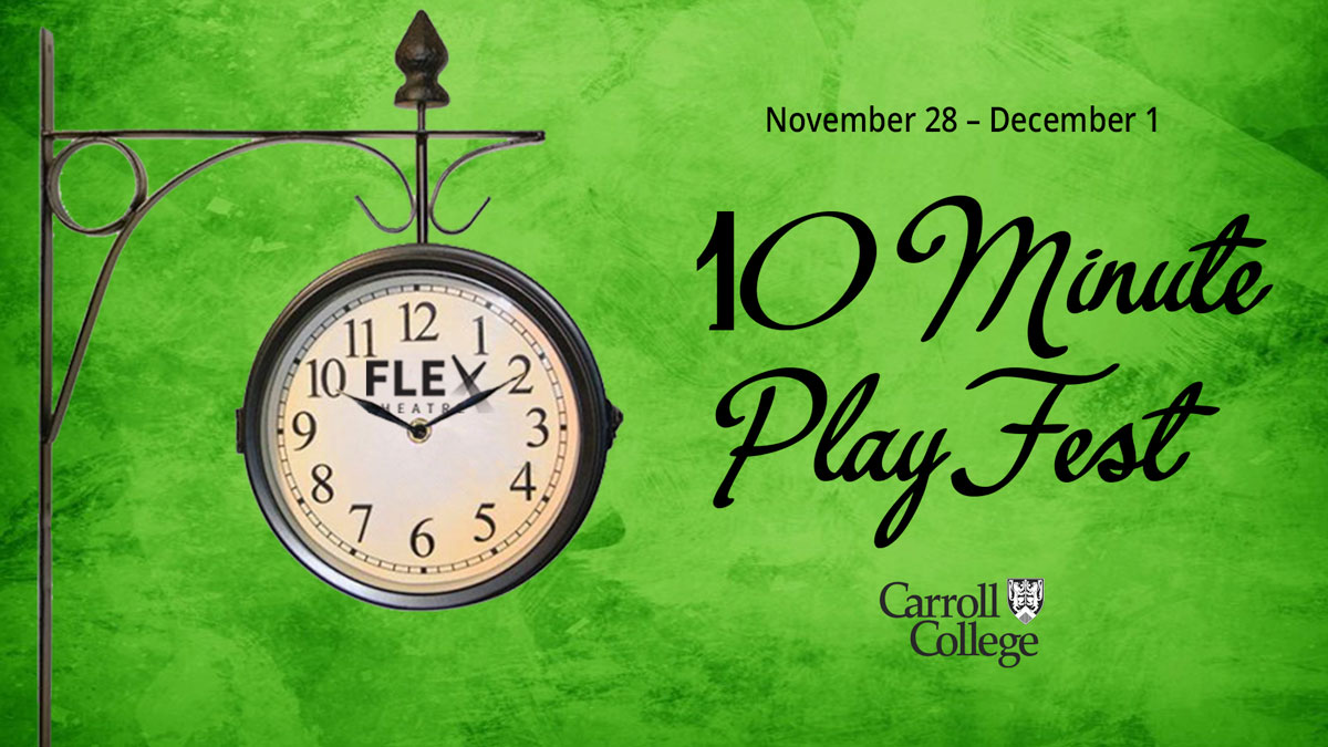 Carroll Theatre presents 10-minute Play Festival graphic