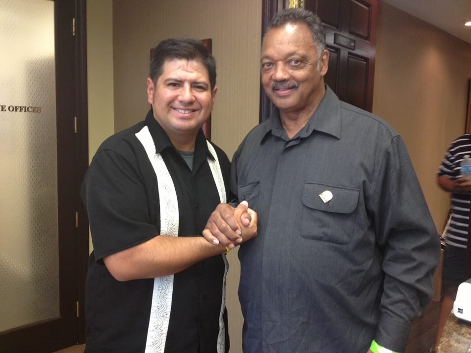 Eddie Alvarez, Class of 2010 - photographed with Jesse Jackson