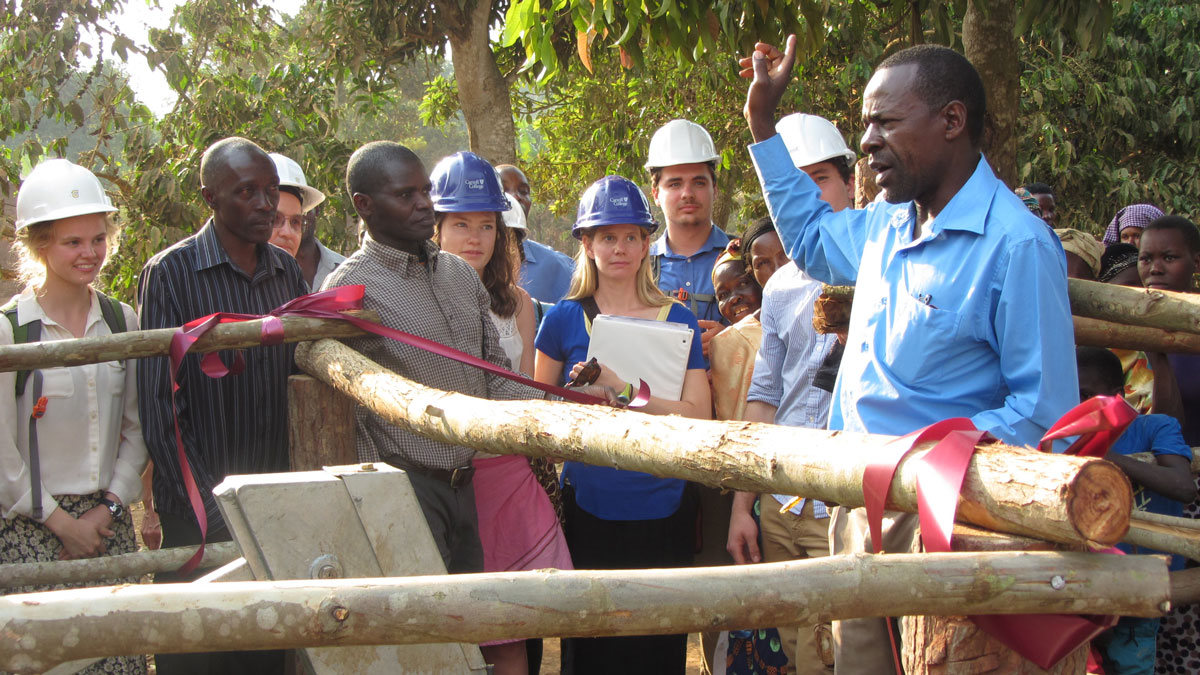 Photo Carroll College Engineering Students in Uganda