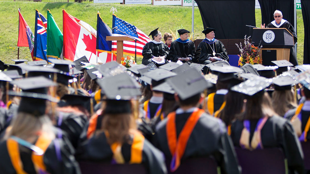 Carroll Graduates and speakers