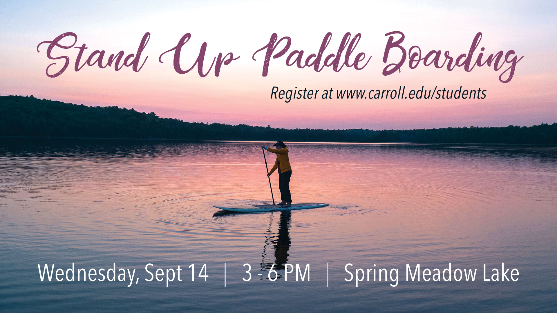 Stand Up Paddle Boarding Carroll College