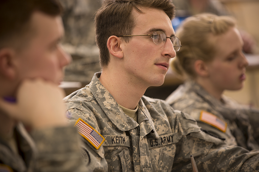 ROTC students at Carroll