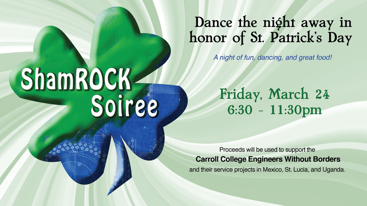 Engineers Without Borders Shamrock Soiree Graphic