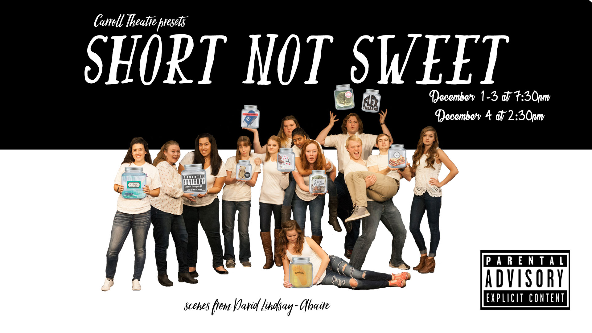 Graphic for Carroll College Theatre Presents 'Short NOT Sweet'