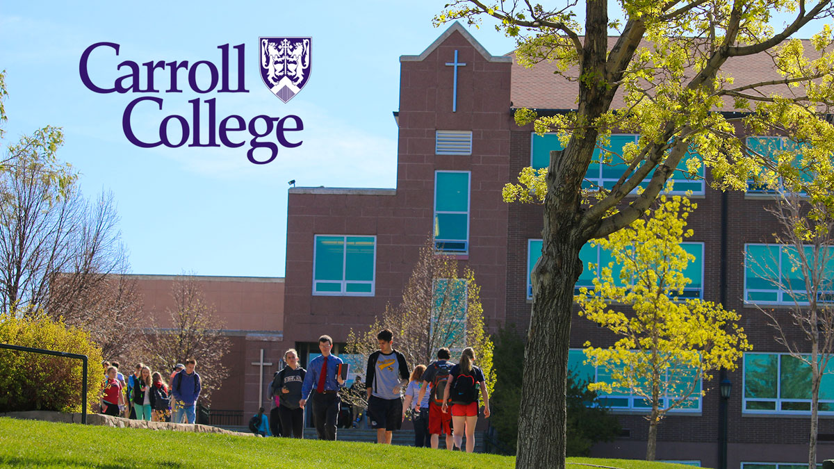 Carroll College - students walking to class