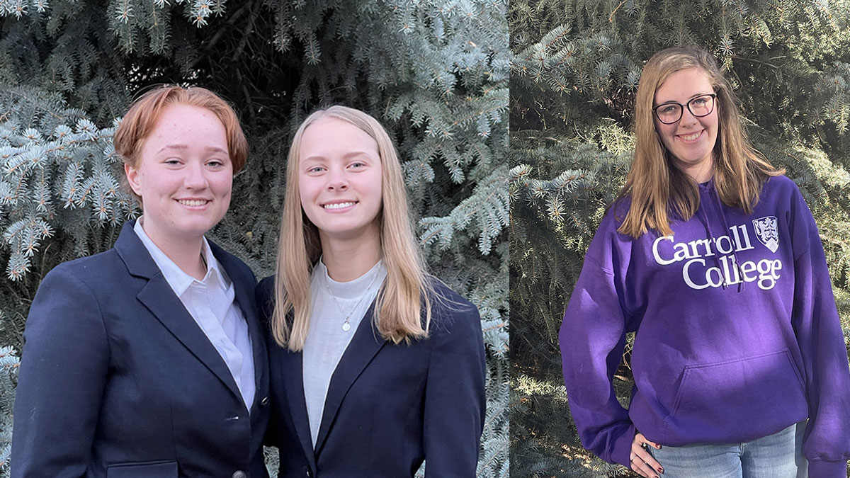 L-R: Madi McDonald, June LePage, Anna Brown