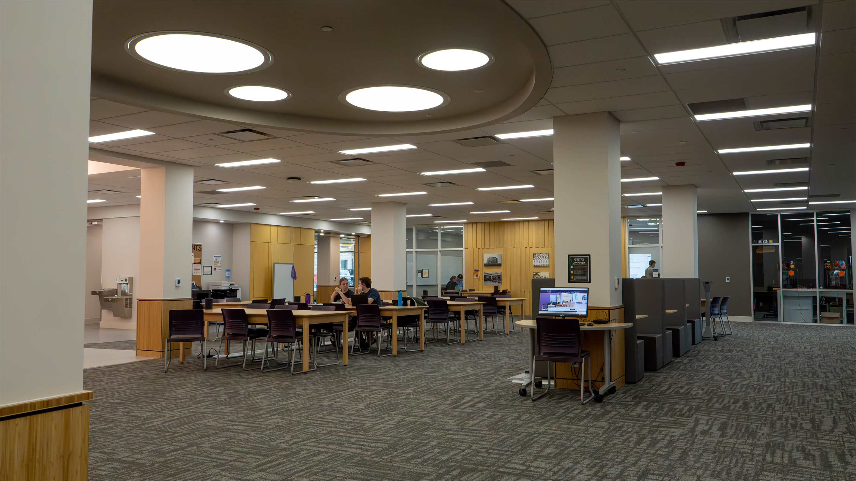 Corette Library main floor study area