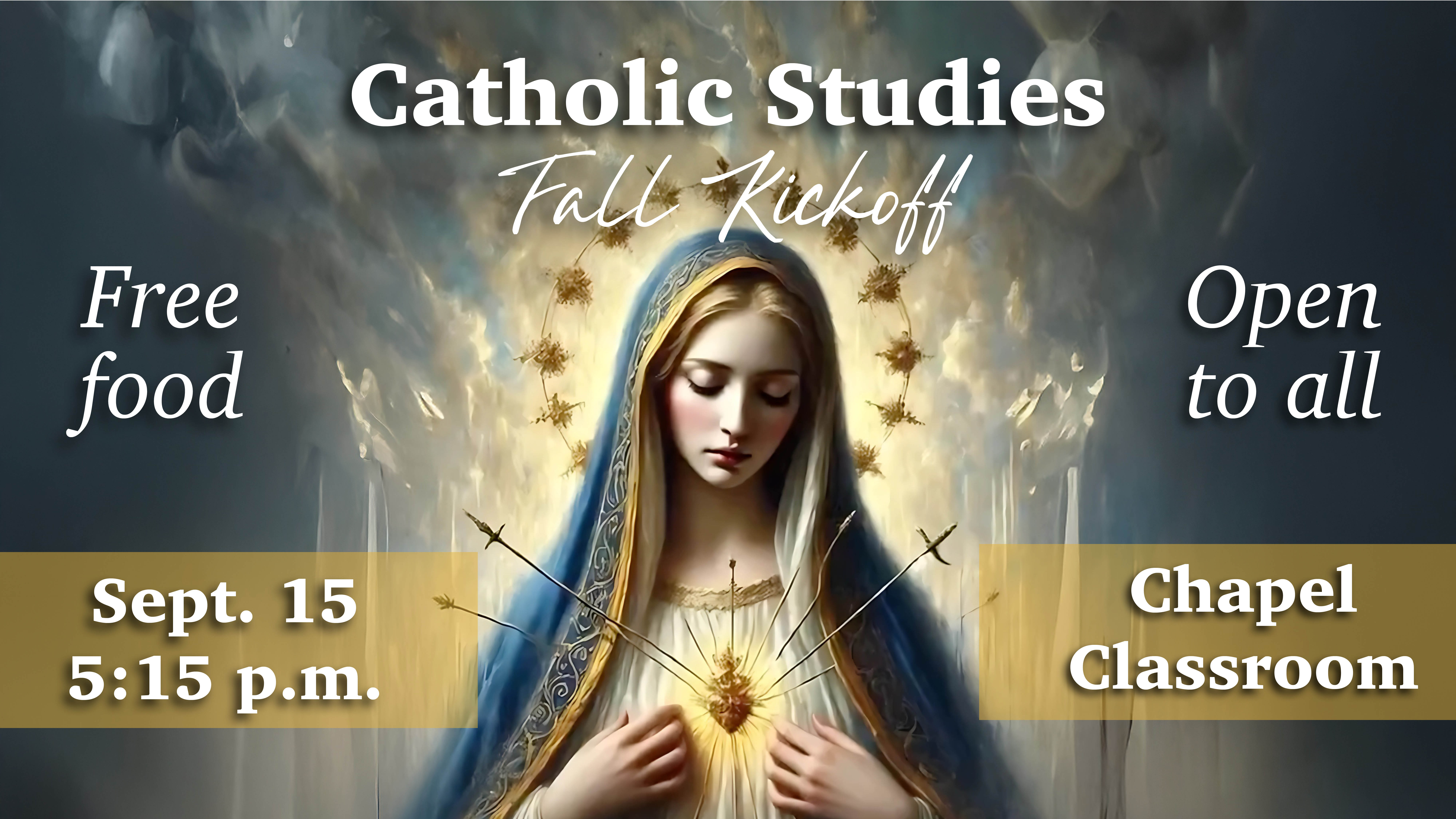 Catholic Studies Fall Kickoff
