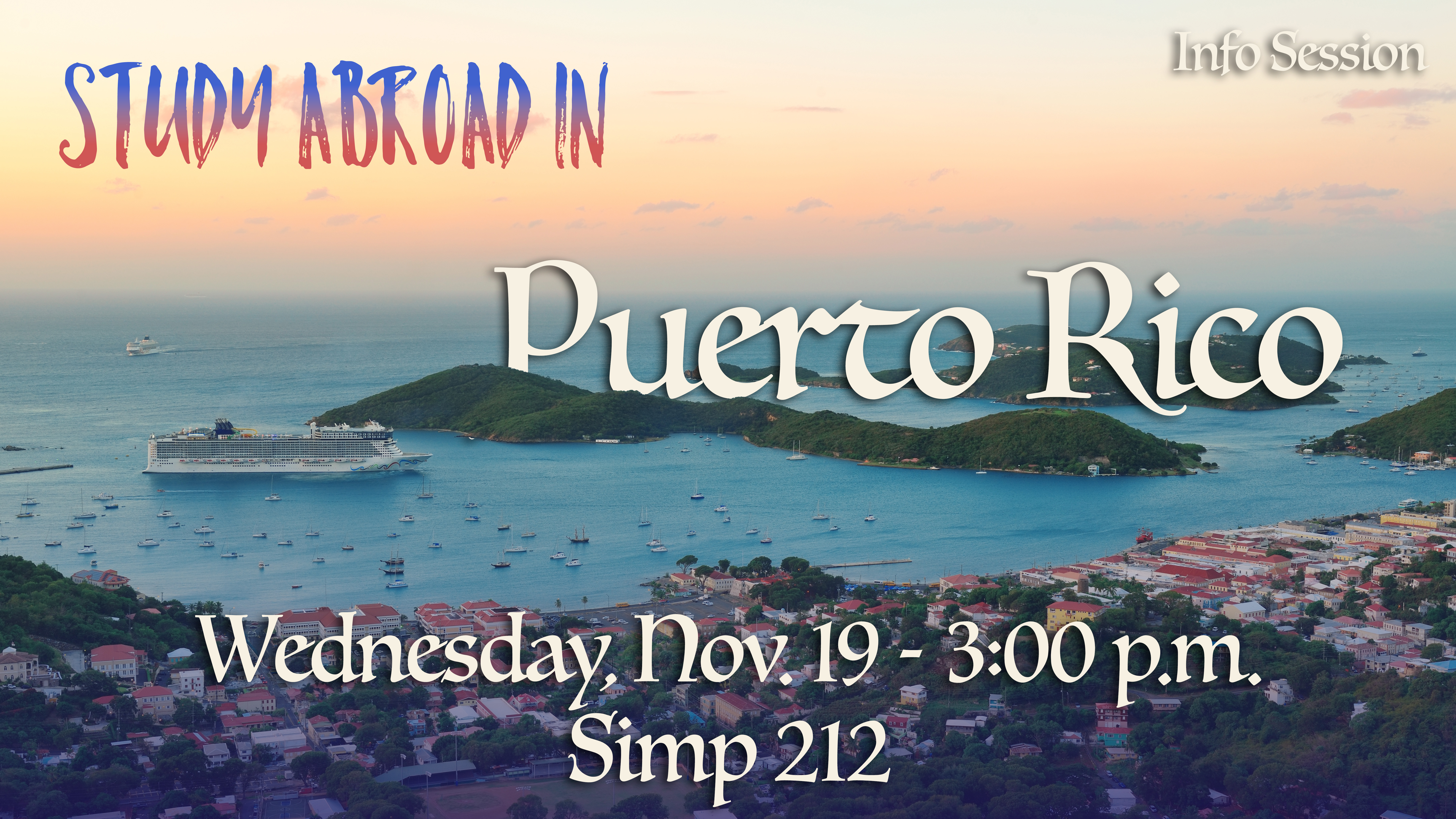 FYI Session: Puerto Rico in Summer 2026!