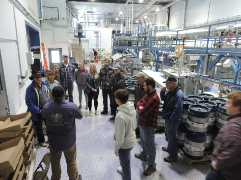 Students at Lewis and Clark Brewery