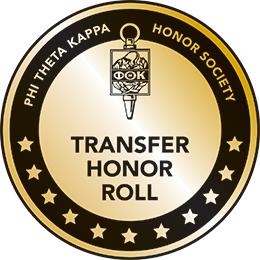 Phi Theta Kappa Transfer Honor Roll badge