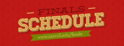 Finals Schedule Fall