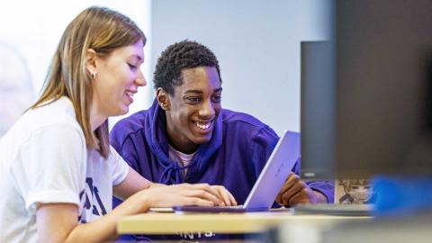 Students Lab Smiling