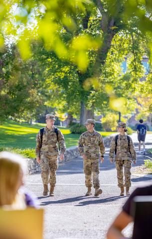 ROTC Students Walking