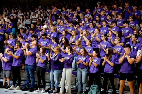 Carroll students clapping