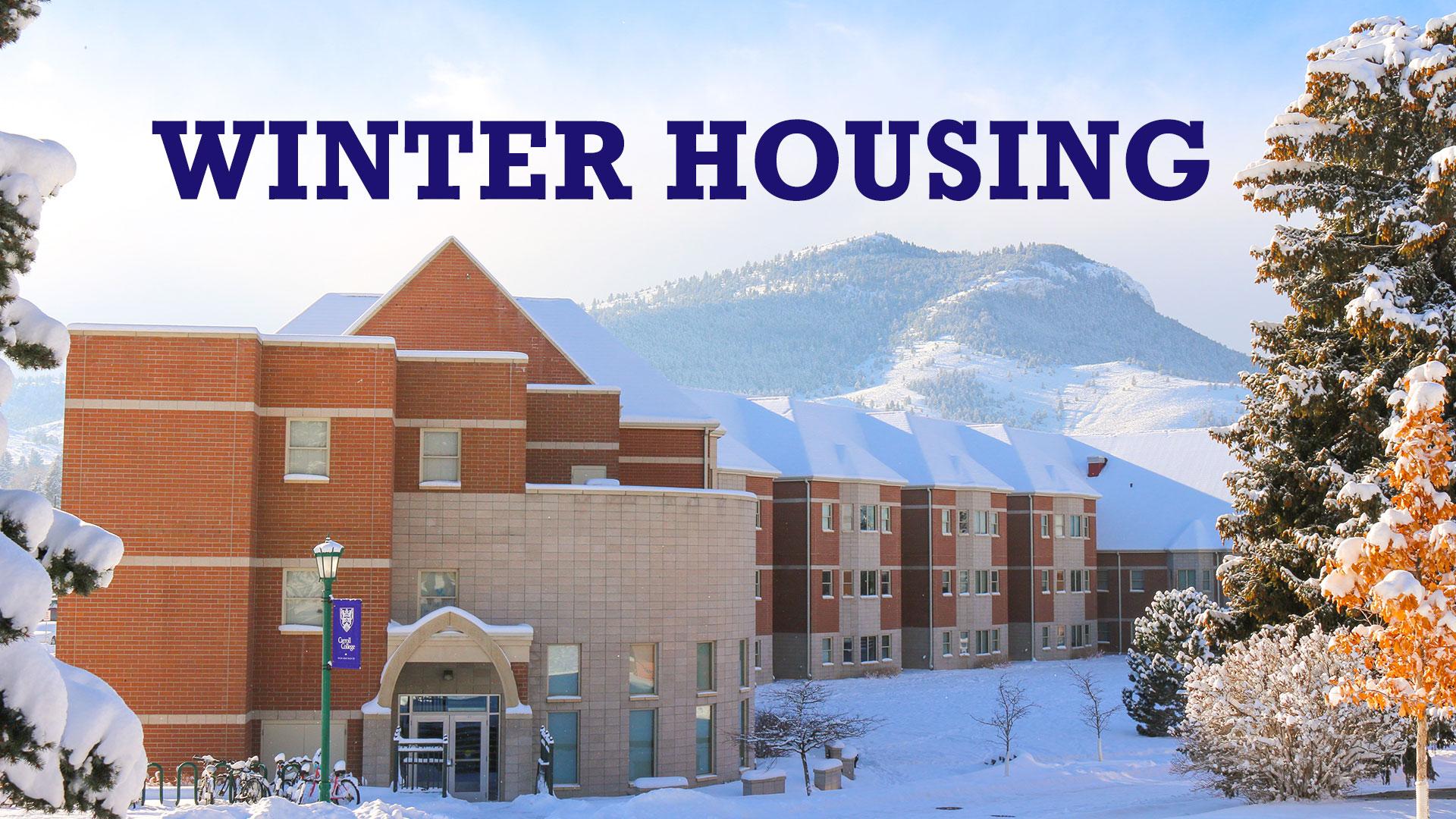 Winter Housing 2022 Carroll College