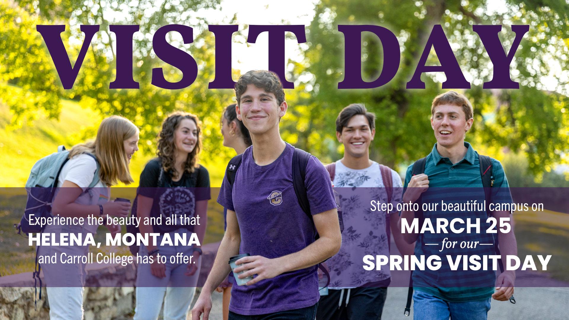 Spring Visit Day graphic