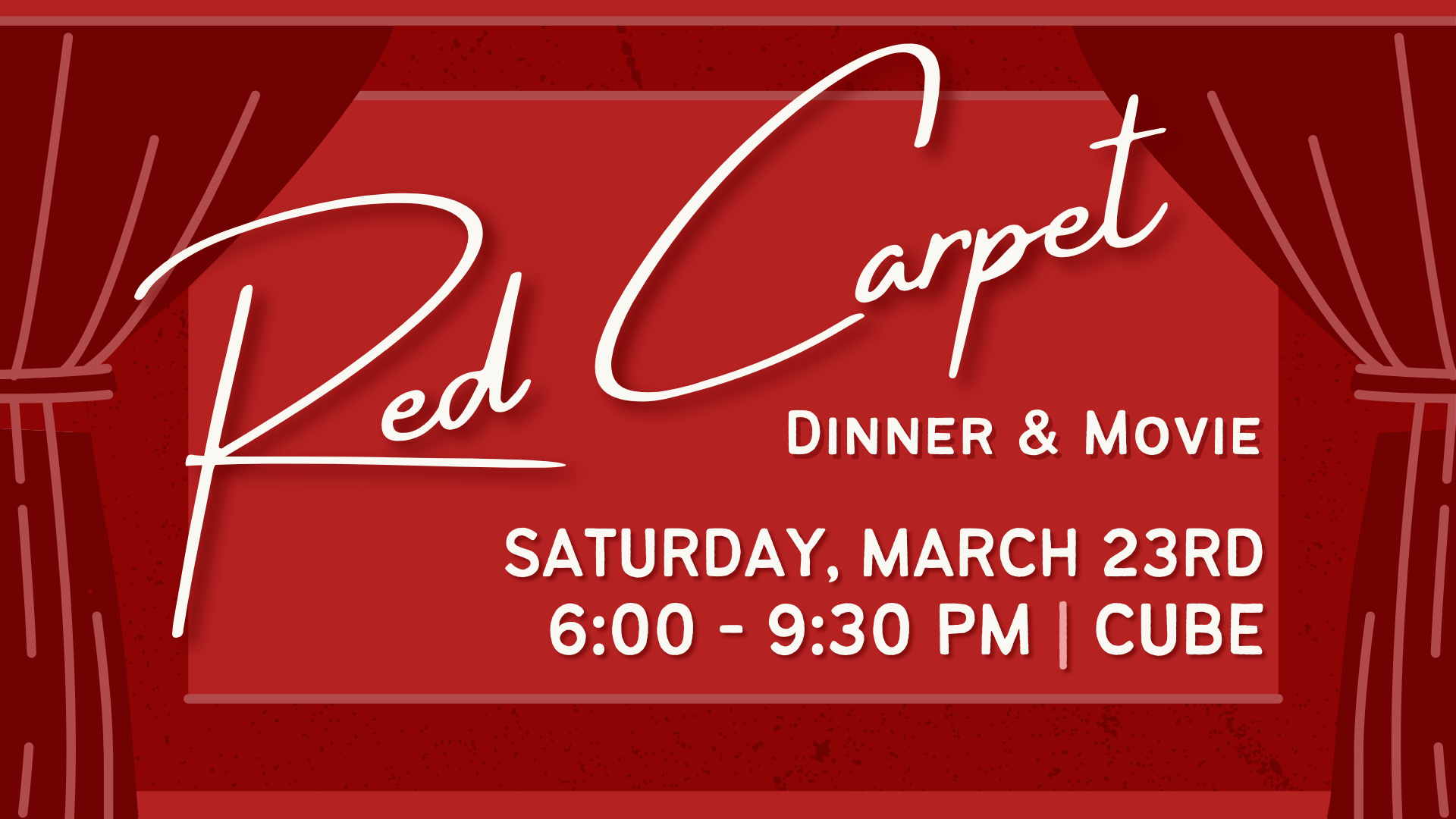 Red carpet dinner and movie