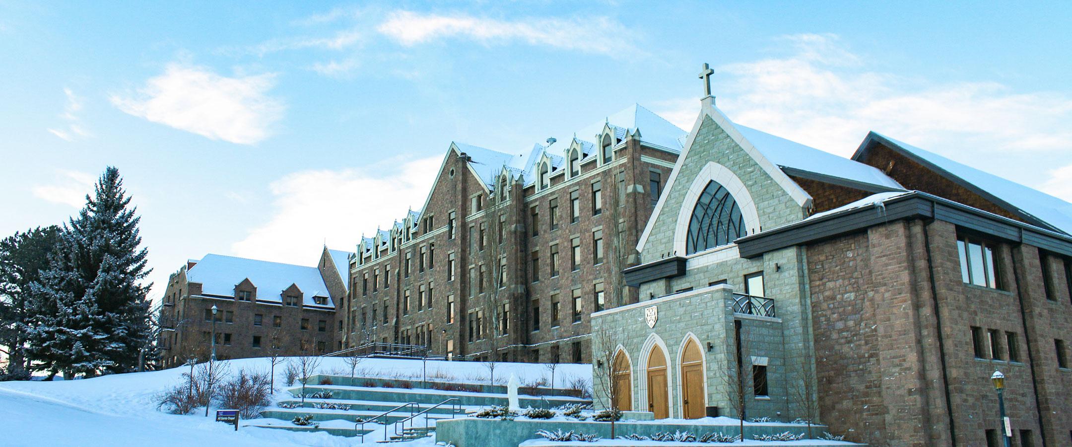 Winter - St. Charles Hall and All Saints Chapel