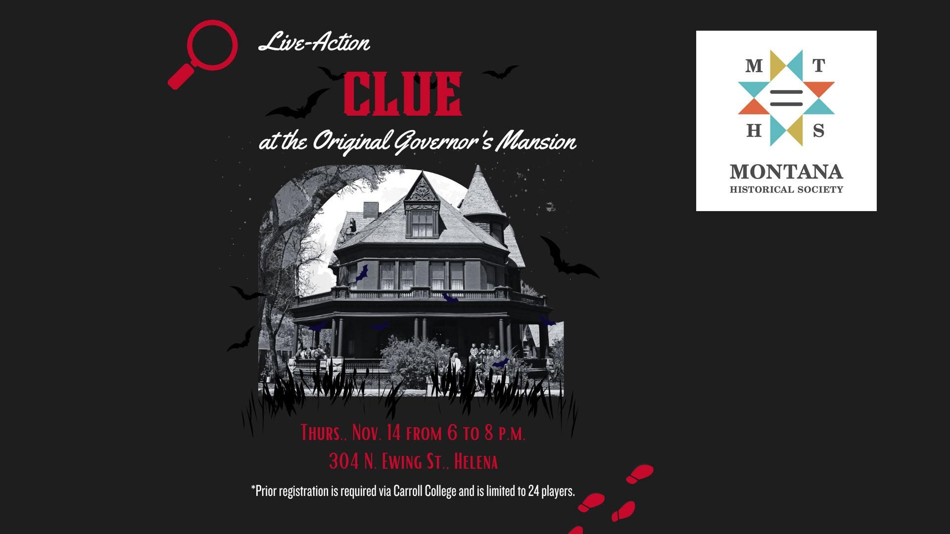 Clue Night at the Governor's Mansion