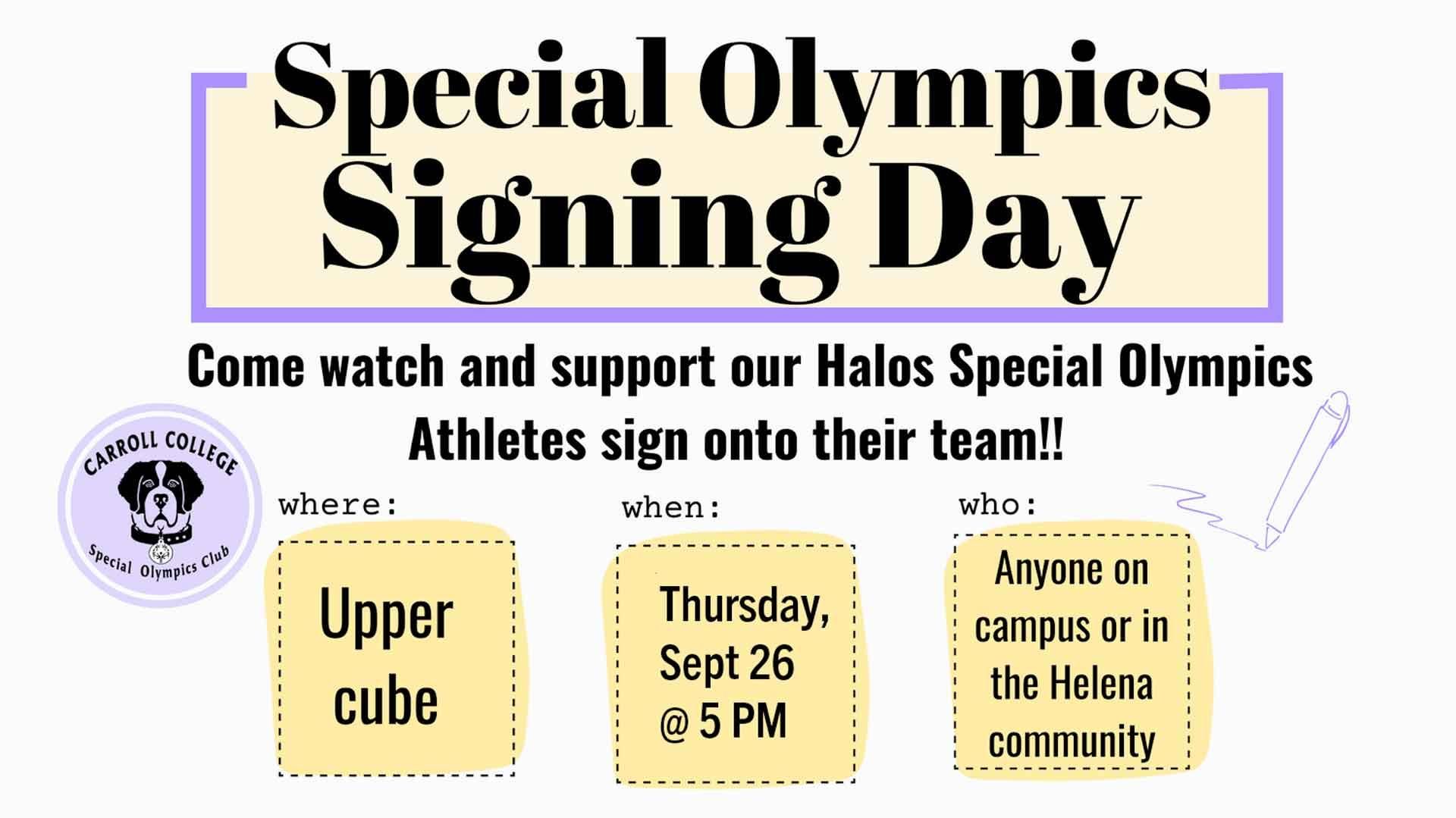 Special Olympics Signing Day