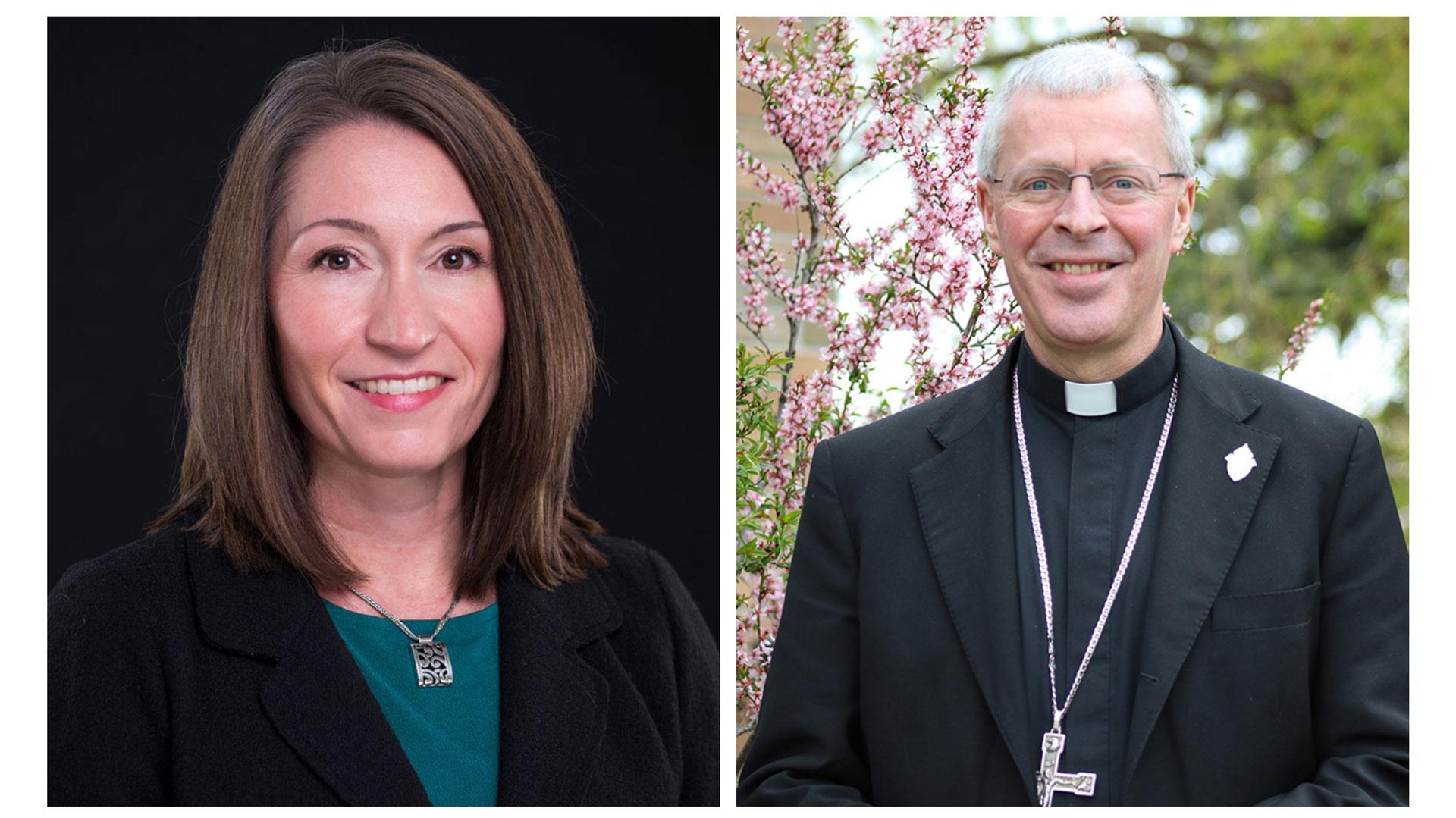 Dr. Glowienka and Bishop Vetter