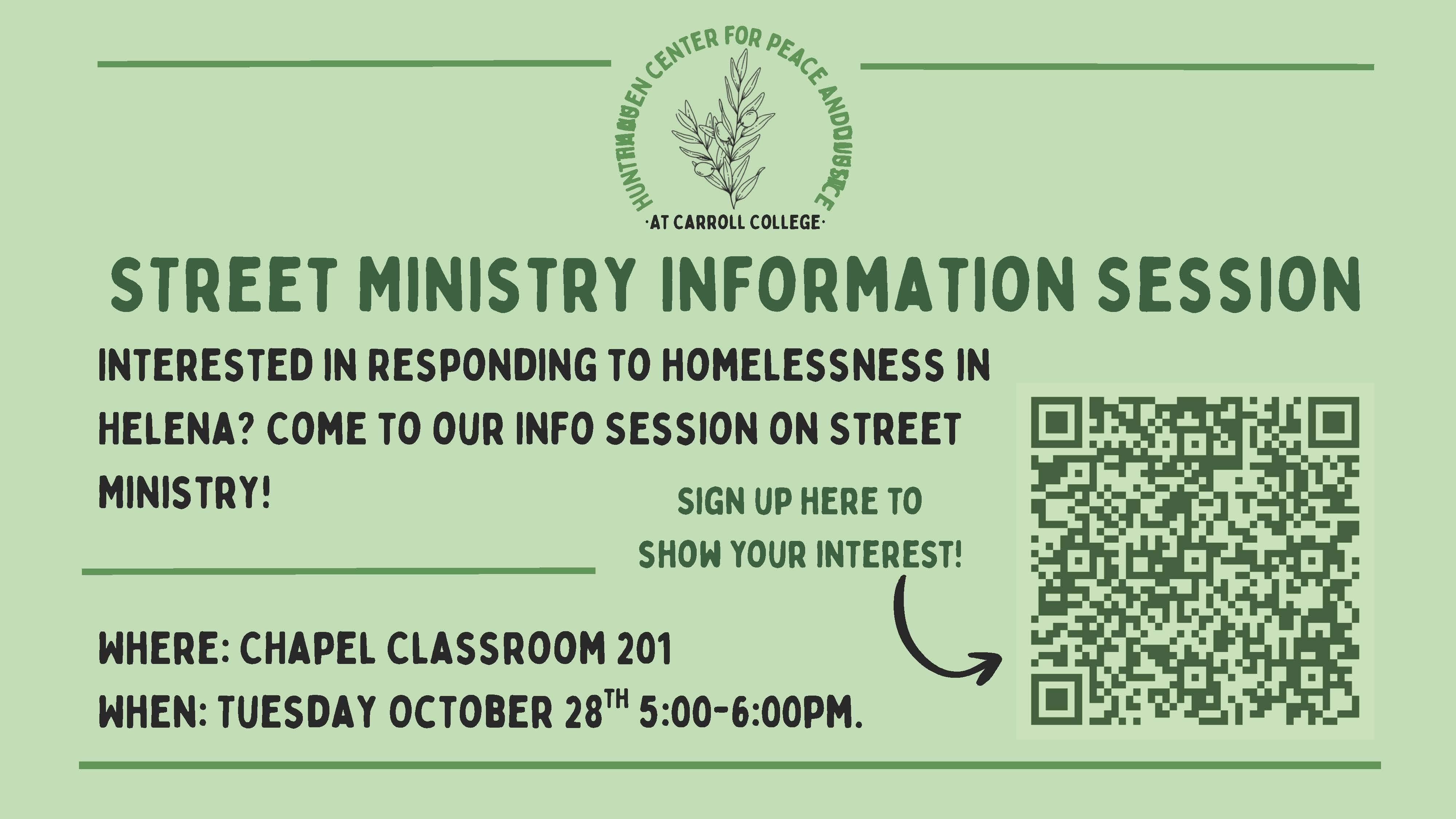 Street Ministry Information Session