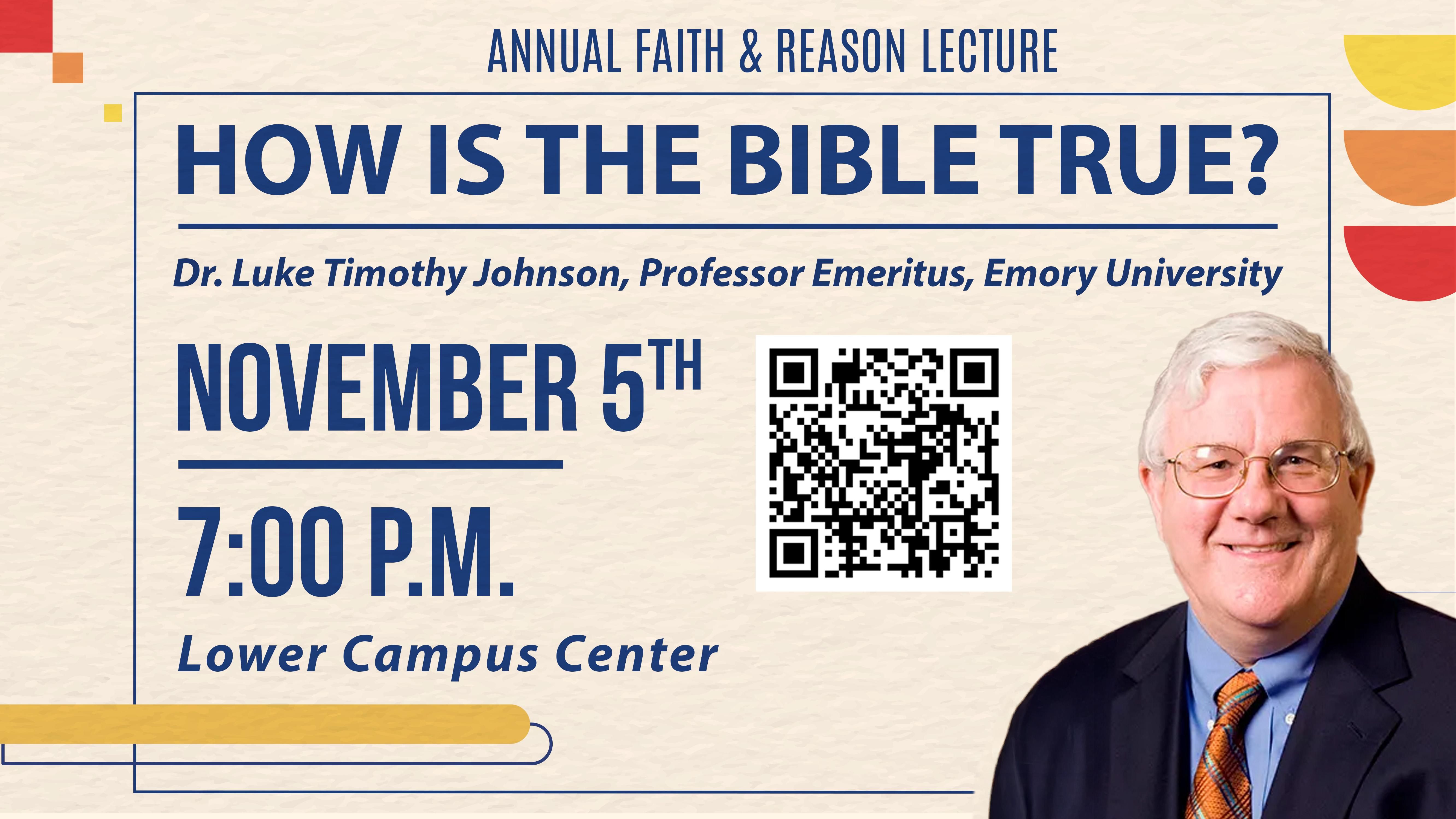 Faith and Reason Lecture